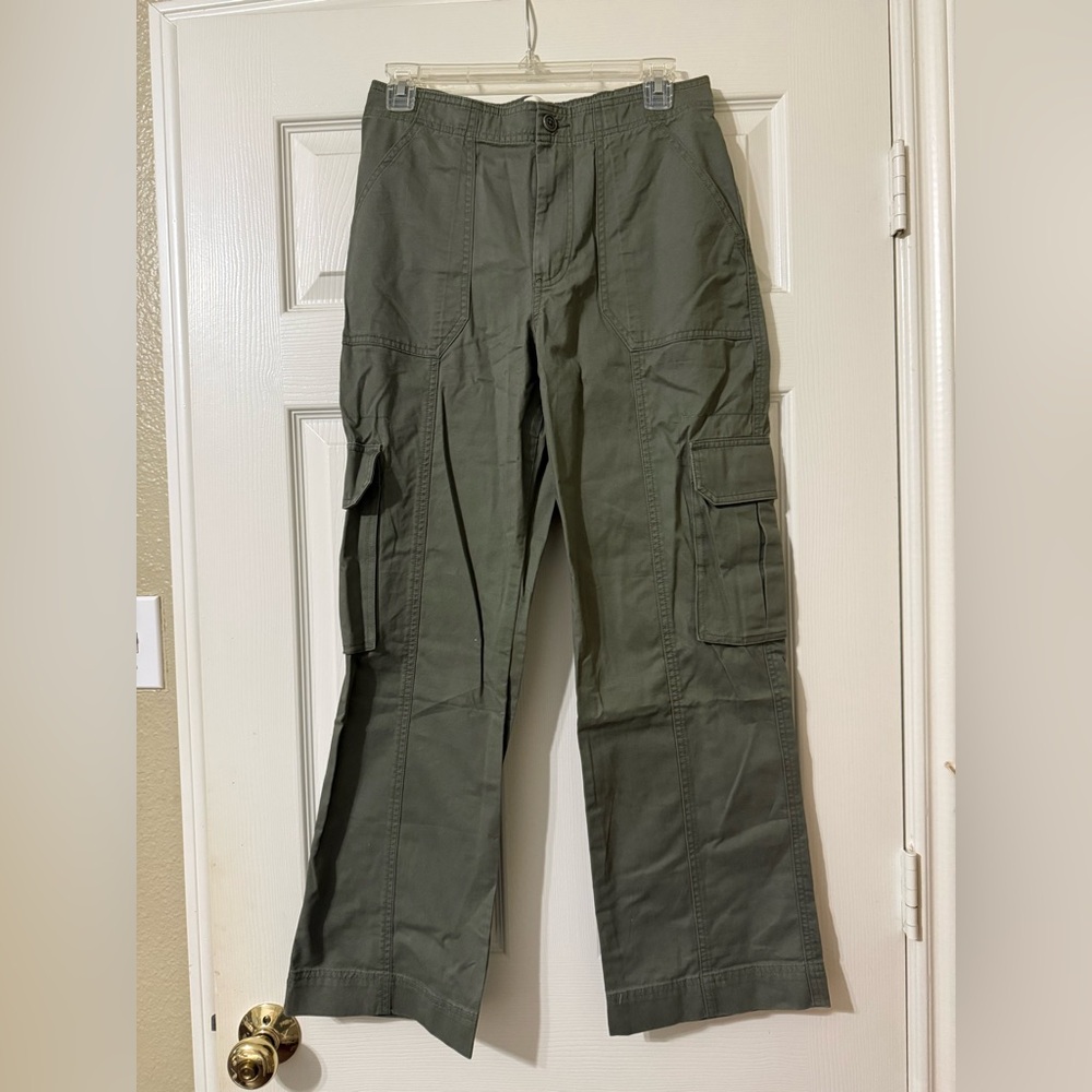 Curve Love Olive Green Cargo Pants